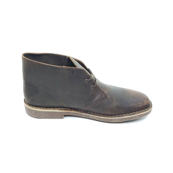 Clarks Bushacre 2 Desert Boots Men Chukka Lace Up Brown Leather Size 12 main image 8